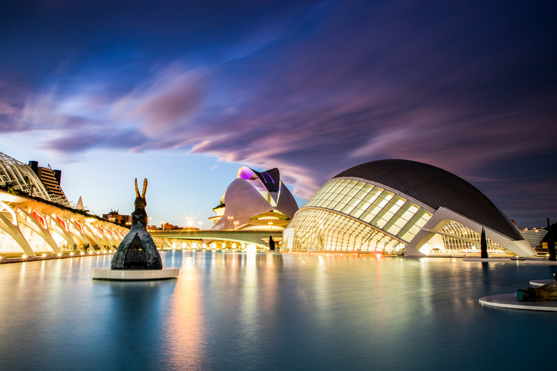 VALENCIA , SPAIN – DECEMBER 6, 2021: The city of the Arts and Sc